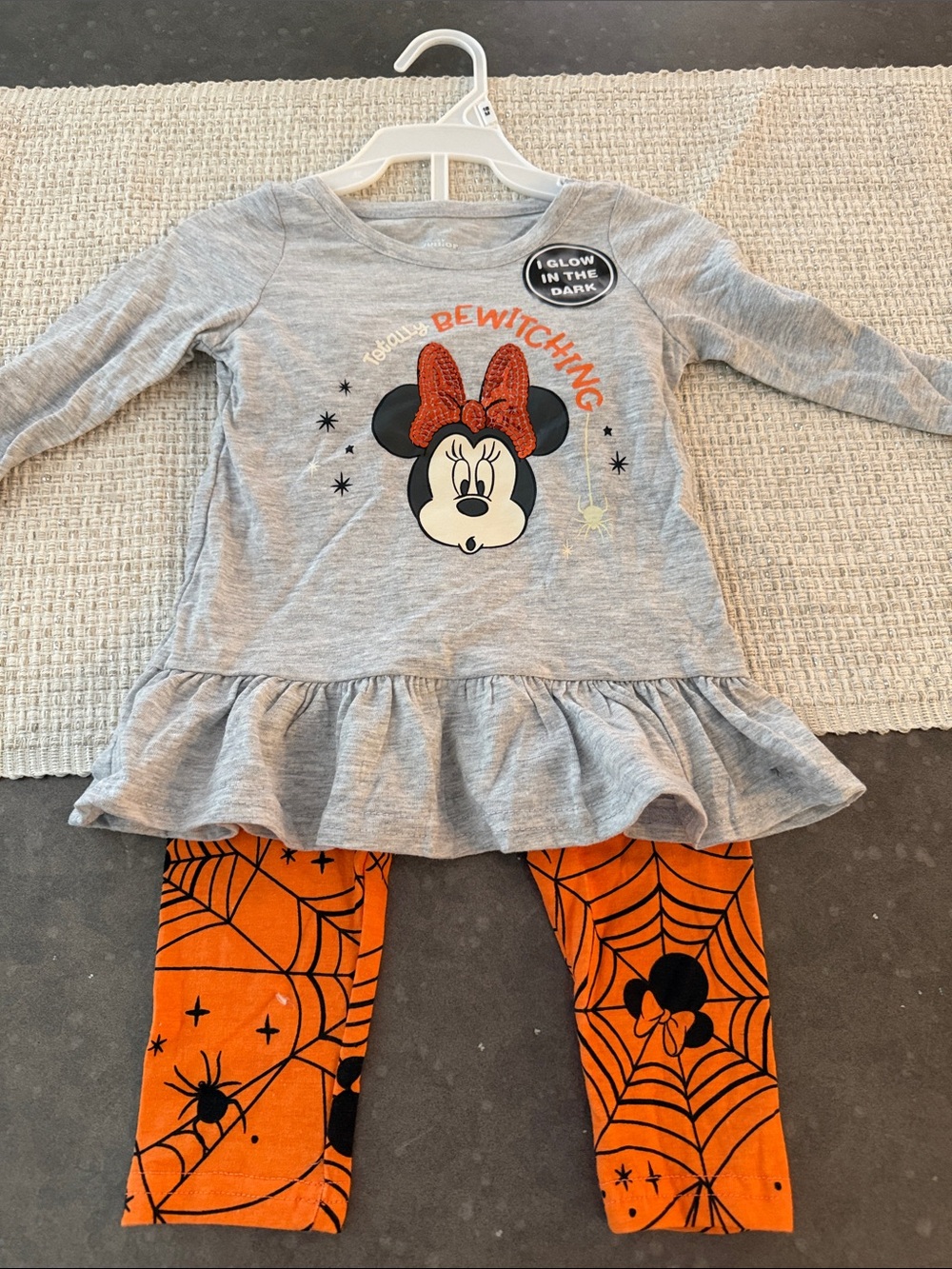 Disney Minnie Mouse Gray & Orange Halloween Outfit